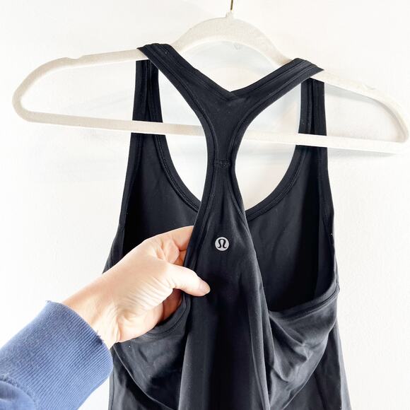 Lululemon Cool Racerback Tank Top Black Medium - Picture 4 of 5